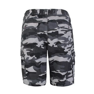 Pantalones cortos de camuflaje con seis bolsillos para hombre, pantalones cortos Cargo de verano, transpirables, de algodón sólido, hasta la rodilla, pantalones cortos Cargo para hombre - Product Image 4