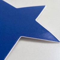 Autocollants personnalisés découpés en forme d'étoile, étiquettes triangulaires en papier imperméables pour emballage cadeau et scrapbooking