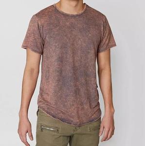 เสื้อยืดคอกลมเปิดไหล่ปล่อยชายทรงโอเวอร์ไซส์วินเทจแบบสั่งทำสำหรับยิมฟิตเนสยิมฟิตเนสกลางแจ้ง - Product Image 3