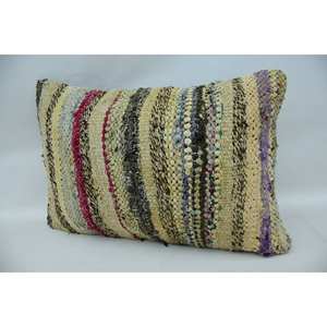 16x24 pulgadas Beige lana Kantha Patchwork almohada Vintage Floral bordado cuadrado estampado a cuadros tejido comodidad para uso en el sofá del hogar - Product Image 3