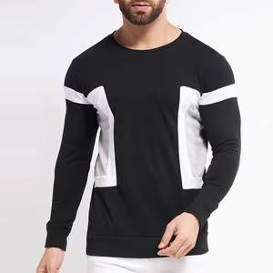 2025 vêtements décontractés Unique mode T-Shirt personnalisé couleur différente Look T-Shirt pleine taille uni teint hommes T-Shirt - Product Image 4