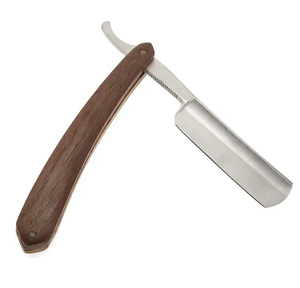 Maquinilla de afeitar recta de acero inoxidable de la mejor calidad al por mayor, maquinilla de afeitar de barbero con logotipo personalizado para el cuerpo, Bikini, salón superior - Product Image 5