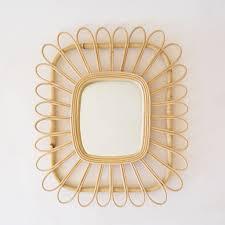 Miroir en rotin d'inspiration vintage avec cadre tissé à la main personnalisé du Vietnam - Product Image 5