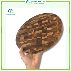 Planche à découper durable en bloc de boucher en bois de teck haut de gamme pour une utilisation en cuisine - Product Image 5