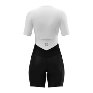 Traje de Triatlón para Mujer, Negro y Blanco, Spandex/Nailon, Transpirable, Ligero y de Secado Rápido - Product Image 4