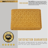 Portefeuille Homme Slim Bifold Vintage Fait Main en Cuir Véritable avec Doublure Satinée, Protection RFID, Fenêtre Courte pour Carte d'Identité et Porte-Cartes CROSS