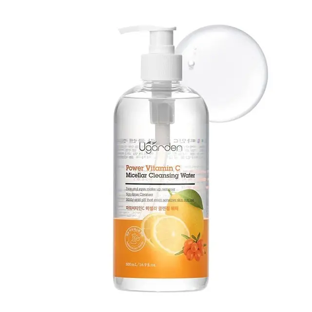 [UGARDEN] Power Vitamin C Micellar Cleansing Water 500ml K beauty Korean supplier makeup remover face care