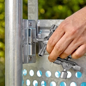 Clé hexagonale TwinKey à 6 fonctions pour armoire de commande avec connexion magnétique KNIPEX, qualité supérieure - Product Image 6