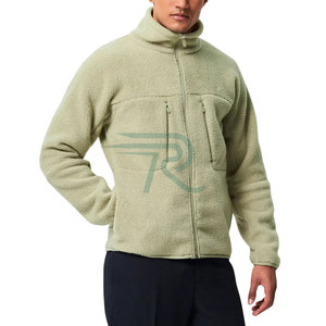 Winter Men's Oversized Thickened <b>Fleece</b> Jacket Stand Collar Zipper Closure Waterproof Breathable Quick Dry Windproof - Product Image 2