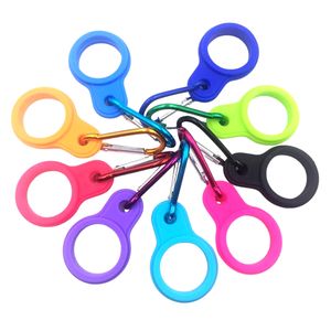 Soporte de botella de agua de silicona con impresión de logotipo personalizado para acampar al aire libre - Product Image 4