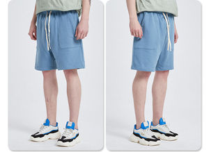 2024 hommes Logo personnalisé athlétique entraînement survêtement Shorts de course solide coton sueur GYM Shorts Style décontracté Collection d'été - Product Image 6
