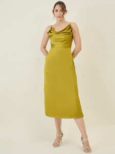 Silk Satin Backless Midi Dress Womens Sexy and Elegant Slip Bodycon Style, Ideal for Summer Events - Product Image 3