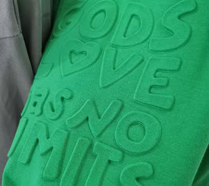 Camiseta Deportiva Extra Grande con Estampado en Relieve para Hombre y Mujer, 100% Algodón, Anti-Pilling, Manga Corta - Product Image 2