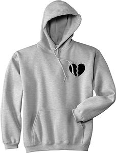 Sweat à capuche brodé en chenille surdimensionné 100% coton pour hommes - Product Image 4