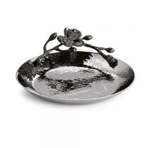 Elegante Bandeja de Servicio de Metal Moderno con Diseño Martillado Niquelado para Ramadán y Bodas, Decoración Duradera para el Hogar, Elegante para Servir Bebidas - Product Image 5