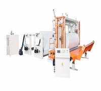 Machine industrielle entièrement automatique à grande vitesse pour le refendage et le rembobinage de papier toilette en rouleaux jumbo