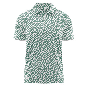 Vente en gros OEM Polo de golf décontracté pour hommes, maillot à manches courtes/tricot avec impression de logo personnalisé, motif uni, Vietnam, taille XL - Product Image 5