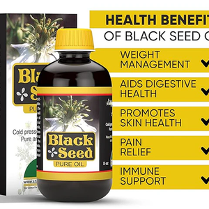 Aceite de Semilla Negra Herbal Personalizado Herboganic (Aceite de Nigella Orgánico) Aceite Esencial 100% Puro para la Inflamación, la Digestión y el Bienestar - Product Image 6