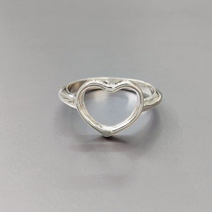 Fashionable Modern Silver <b>Ring</b> with Gold Plating 2.1 Grams Cut Diamond Gemstone Inlay for Gift Stylish Jewelry - Product Image 1