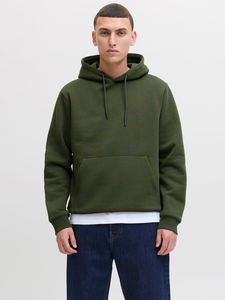 Sudadera con capucha de calle de gran tamaño para hombre de algodón 100% de alta calidad estilo Hip Hop personalizado patrón sólido teñido liso para invierno - Product Image 2