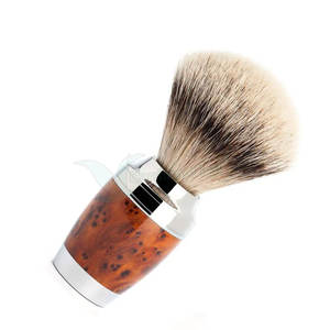 Top qualité en bois poils blaireau cheveux blaireau barbu blaireau pour visage hommes blaireau - Product Image 5