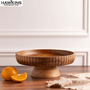 Tazones de madera de moda de gran capacidad para servir ensaladas, aperitivos y más en cenas a la venta - Product Image 2