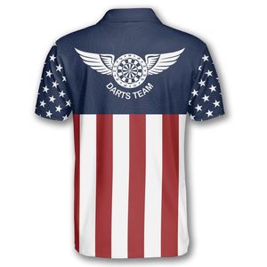 Polo de sublimación de Club de dardos personalizado, ropa deportiva suave y cómoda con tela transpirable para torneos y prácticas de equipos - Product Image 3