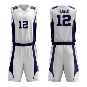 Uniformes de basket-ball personnalisés de haute qualité, 100% polyester, anti-UV, séchage rapide, évacuation de l'humidité, respirant, confortable - Product Image 1