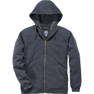 Sweat à capuche zippé personnalisé de haute qualité pour homme, style streetwear hiver, avec poches, en polaire anti-rétrécissement 360g, teint uni, logo personnalisé - Product Image 3