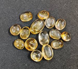 Venta al por mayor Natural amarillo citrino cuarzo cabujón corte elegante forma ovalada calibrada piedra preciosa para la fabricación de joyas MOQ 100PCs - Product Image 4