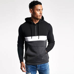 Sweats à capuche épais unisexes 100% coton, à carreaux, teints en uni, imperméables, chauds pour l'hiver, impression de logo de marque personnalisée, OEM - Product Image 1