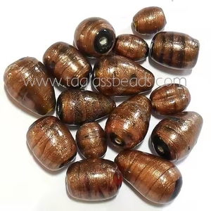 Millefiori de alta calidad hizo una colección exquisita de cuentas de vidrio hechas a mano, en varias cuentas de clasificación ideales para cuentas de Chevron - Product Image 5