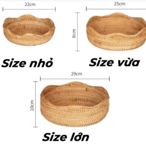 Plateau de service en osier personnalisé, tissé à la main en herbe de mer |   Plateau de rangement multi-styles, écologique - Product Image 6