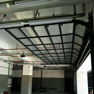 La conception coupe-vent peut voir à travers la <span class=keywords><strong>porte</strong></span> coulissante électrique <span class=keywords><strong>porte</strong></span> <span class=keywords><strong>de</strong></span> <span class=keywords><strong>garage</strong></span> industrielle moderne en verre anti-poussière - Product Image 5