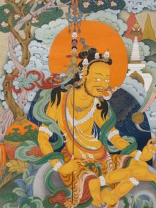 Thangka peint à la main : Guru Nyima <span class=keywords><strong>Ozer</strong></span> - Rayons du soleil - Product Image 5