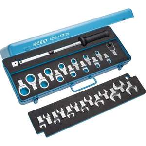 Hazet 28-Piece <b>Set</b> of <b>Torque</b> Wrench with Square and Inserts - Product Image 1