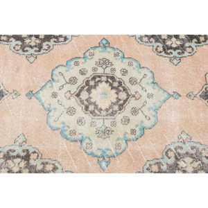 1.7x12.9 ft Vintage Turkish <b>Rug</b>, <b>Runner</b> <b>Rug</b>, Brown Ikat <b>Rug</b> - Product Image 5