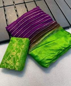 Chiffon en filet de satin le plus choisi Lehenga Trending Chinon Sana Silk Dupatta: ajout tendance à toute tenue - Product Image 4