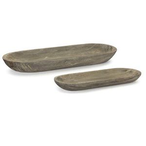 Bandeja de Madera con Borde Ondulado, Forma Orgánica, Plato Decorativo de Madera Rústica, Plato para Aperitivos, Centro de Mesa para Mesa de Café - Product Image 6