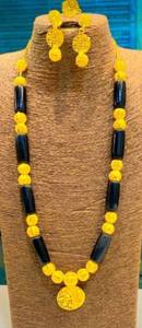 Collar africano de cuentas negras, pulsera, anillos de dedo, compra a granel, descuento, 4 piezas - Product Image 2