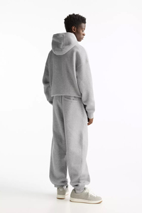 Sweat à capuche épais en molleton de coton lourd, uni, imprimé à l'écran, confortable, logo personnalisé, pour homme, tendance - Product Image 4