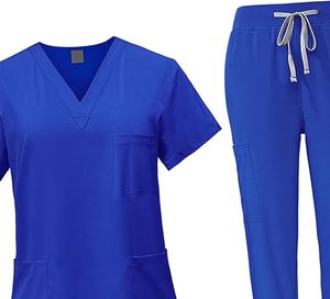 Top Sell Breathable Satin Hospital Uniforms Casual Medical <b>Scrubs</b> Women Custom Embroidery Stretch Short Sleeve <b>Nursing</b> <b>Scrub</b> - Product Image 3