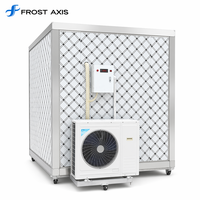 Cámara Frigorífica Comercial Automática Personalizada Directa de Fábrica con Motor y Puertas de Vidrio, Congelador de Exhibición para Comercio Minorista CE