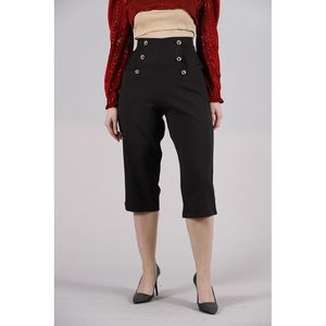 <span class=keywords><strong>Pantaloni</strong></span> da <span class=keywords><strong>Donna</strong></span> TOPSHOW in Crepe di Cotone e Poliestere, Vestibilità Ampia, con <span class=keywords><strong>Bottoni</strong></span> Decorativi e Tasche <span class=keywords><strong>Laterali</strong></span> - <span class=keywords><strong>Pantaloni</strong></span> Rosa Cipria all'Ingrosso - Product Image 4