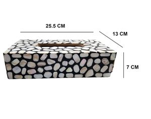 Increíble caja de pañuelos de nácar de calidad superior, servilletero decorativo para mesa de comedor para decoración del hogar - Product Image 2