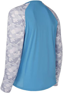 Camisetas de Pesca de Manga Larga para Hombre, Protección UV, Poliéster, Camiseta de Pesca con Impresión por Sublimación, Transpirable - Product Image 4