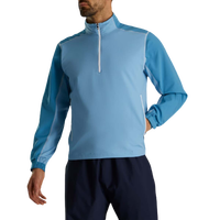 Polo de golf en tissu microfibre extensible Veste coupe-vent respirante Doublure en maille pour homme