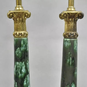 Lampe de table en malachite imperméable pour décoration intérieure en pierre de marbre écologique - Product Image 1