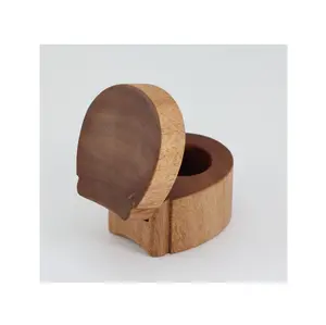 マザーオブパールリング収納ボックス手作り木製記念品ボックスギフト用直接工場高級結婚指輪ギフトボックス