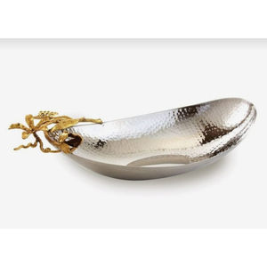 Plato de servir chocolate con forma de flor elegante, cuenco de chocolate pulido dorado de metal de la más alta calidad a precio competitivo - Product Image 4